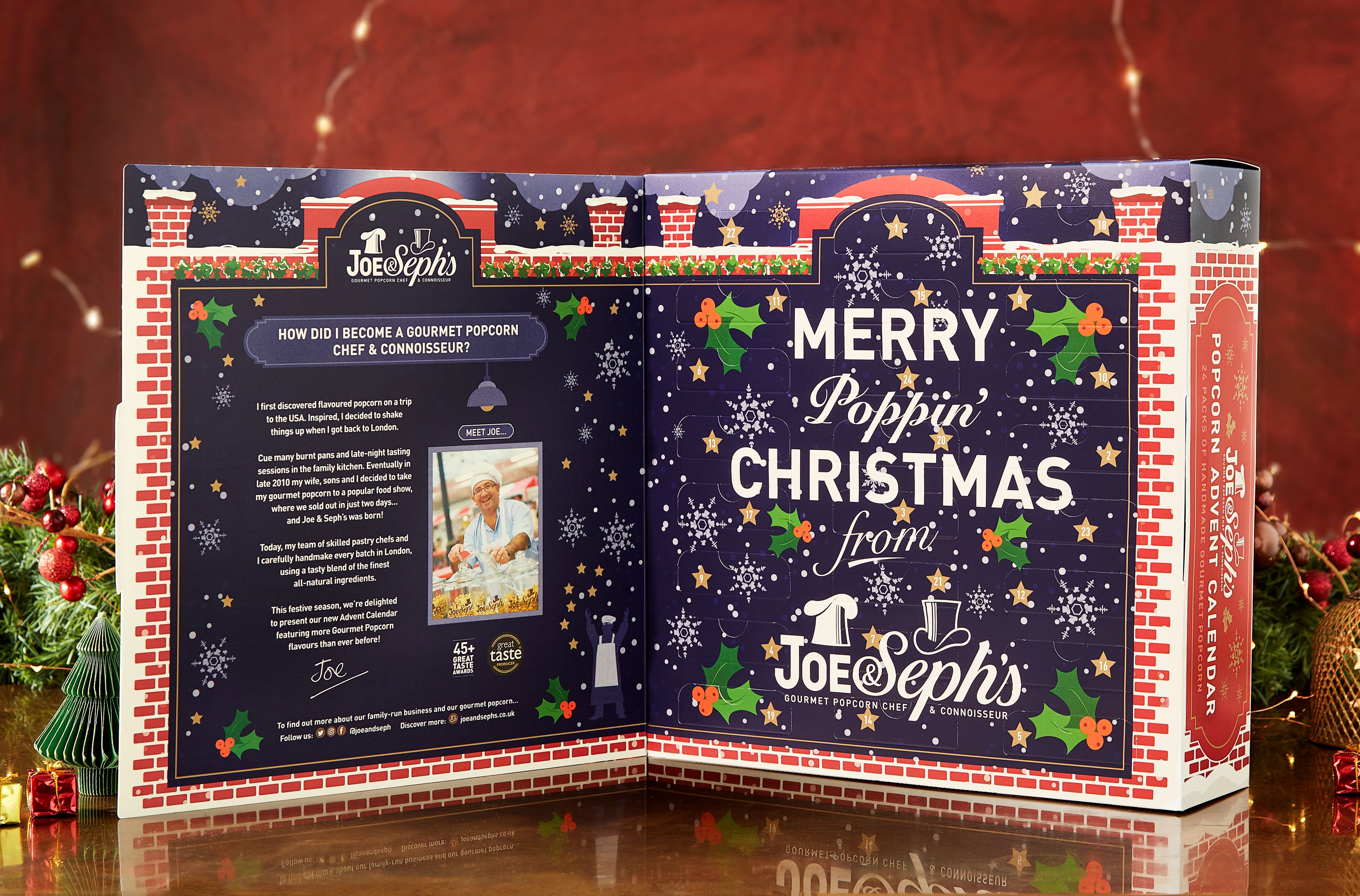 Gourmet Popcorn Advent Calendar Spirit of Christmas The Home of